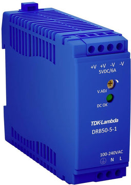 TDK-Lambda DRB50-24-1 DIN-rail netvoeding 24 V/DC 2.1 A 50.4 W Aantal uitgangen: 1 x Inhoud: 1 stuk(s)