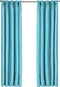 Larson - Luxe effen blackout gordijn - met haken - 3m x 2.5m - Turquoise