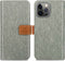 iMoshion Hoesje Geschikt voor iPhone 13 Pro Max Hoesje Met Pasjeshouder - iMoshion Luxe Canvas Bookcase - Grijs