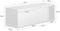 SoBuy FHK18-W - Wandkapstok - Schuifdeuren & Plank - Wit