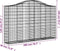 vidaXL - Schanskorven - 4 - st - gewelfd - 200x30x120/140 - cm - ijzer