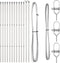 vidaXL - Hekpalen - 13 - stuks - Ø32 - mm - 150 - cm - Gegalvaniseerd - Staal