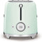Smeg TSF02PGEU - Broodrooster - 1500W 2 sleuven 6 bruining-niveaus - Watergroen