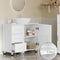 Eugad Wastafelonderkast - 3 Laden 1 Deur - 70 x 60 x 30 cm - Wit