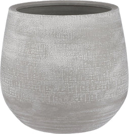 Mica Decorations Victor Bloempot - 25x25x24 cm - Terracotta - Grijs