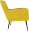 VDXL Fauteuil 62x79x79 cm fluweel geel