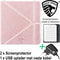 Origami Sleepcover Geschikt voor Kobo Libra H2O Hoes Roze Goud + Screenprotector + Oplader * - ereader hoesje - cover