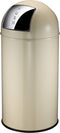 EKO Pushcan - Prullenbak 40 liter - Staal - Crème
