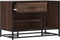 vidaXL - Schoenenbank - 80x40x53,5 - cm - bewerkt - hout - en - metaal - bruin - eiken