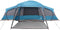 vidaXL - Familietent - met - verandakoepel - 9-persoons - waterdicht - blauw