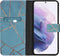 iMoshion Hoesje Geschikt voor Samsung Galaxy S21 Plus Hoesje Met Pasjeshouder - iMoshion Design Softcase Bookcase - Meerkleurig / Blue Graphic