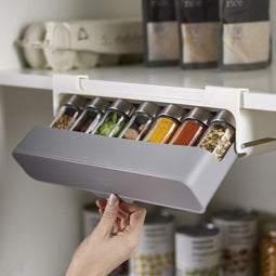 Joseph Joseph CupboardStore - Keukenkastorganizer - Uittrekbaar voor 7 kruidenpotjes - Gerecycled kunststof