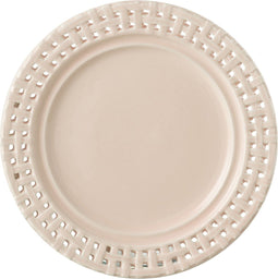 J-Line bord Rond - keramiek - roze - 4 stuks