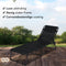 Infinity Goods Ligbedden - Opvouwbaar - 5 Verstelbare standen - Antraciet (set van 2)