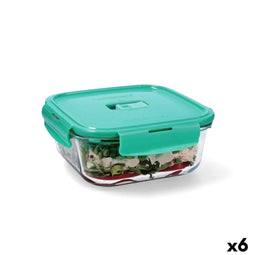 Luminarc Turquesa - Hermetische Lunchtrommel - 1,22 L - Turkoois (6 stuks)