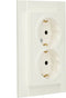 Kopp 929529008 Wandcontactdoos met randaarde Compleet 2-voudig HK 07 Zuiver wit 1 stuk(s)