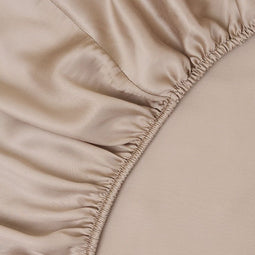 Sjumo Tencel Sateen - Splittopper Hoeslaken - 200x210 cm - Ademend Bacteriewerend - Honey Glow