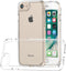 Hoesje Geschikt voor iPhone SE 2020 en iPhone SE 2022 Hoesje Cover Hybride Transparant Siliconen TPU Case + 2 x Screenprotector - Luxe Telefoonhoesje Wallet Case Pasjeshouder PU Leder