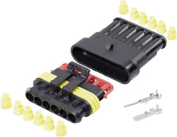 TE Connectivity 30S007 Superseal set AMP-Superseal 1.5mm Series Totaal aantal polen 6 Rastermaat: 6 mm 1 set(s)