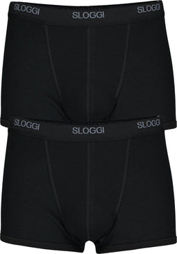 sloggi Basic - Heren Boxershort - Bewegingsvrijheid en zachtheid - Zwart (2 stuks)