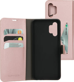 Mobiparts Galaxy A32 (2021) 5G - Classic Wallet Case - Ruimte voor pasjes - Roze