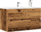 vidaXL - Wastafelkast - 90x38,5x45 - cm - bewerkt - hout - oud - houtkleurig