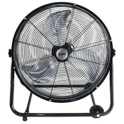 Vloerventilator EDM 33933 Zwart 180 W Ø 60 cm Ø 60 x 70 cm Met wieltjes