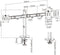 My Wall bureaubeugel voor 2 monitoren tot 32 inch / full motion / zwart/zilver