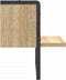 vidaXL - Wandschap - met - stang - 30x25x30 - cm - sonoma - eikenkleurig