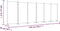 vidaXL - Kamerscherm - met - 6 - panelen - 520x180 - cm - stof - wit