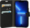 Mobiparts iPhone 13 Pro - Wallet Case - Saffiano motief - Zwart