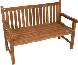 Teak houten tuinbank, tuinmeubel, bank, zitbank - 130cm