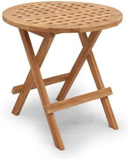Teak inklaptafel Cross Mini Teak Buitengewoon de Boet