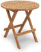 Teak inklaptafel Cross Mini Teak Buitengewoon de Boet