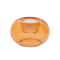 Tealight holder Recycled Glass Bubble, Apricot Nectar Apricot nectar / Recycled glass