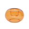Tealight holder Recycled Glass Bubble, Apricot Nectar Apricot nectar / Recycled glass