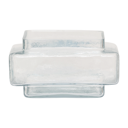 Tealight holder XL Isla Transparent Transparent / Recycled glass