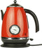 Team Kalorik JK 1046 R - Waterkoker 1,7 liter - thermometer - RVS - Rood