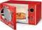Team Kalorik MW 2500 R - Retro Microgolfoven met Grill - Vintage - 25L - 1000W - Rood