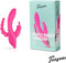 Teazers - Dubbele Rabbit Vibrator - Oplaadbaar - Waterproof - Vibrator met Driedubbele Stimulatie - Vibrators voor Vrouwen en Mannen - Sex Toys voor Vrouwen - Vibrators - G-Spot Vibrator - Clitoris Stimulator - Buttplug Vibrator - Roze
