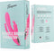 Teazers - Dubbele Rabbit Vibrator - Oplaadbaar - Waterproof - Vibrator met Driedubbele Stimulatie - Vibrators voor Vrouwen en Mannen - Sex Toys voor Vrouwen - Vibrators - G-Spot Vibrator - Clitoris Stimulator - Buttplug Vibrator - Roze