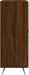 vidaXL - Dressoir - 69,5x34x90 - cm - bewerkt - hout - bruin - eikenkleur
