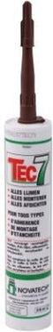 Tec7 - Lijm, verzegel en monteer alles - Tec7 - 310 ml koker Bruin