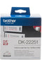 Brother DK-22251 - Labelrol - 6.2 cm x 15.24 m - zwart-rood op wit