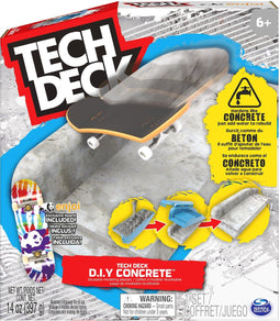 Tech Deck DIY Concrete - Herbruikbare Modelleerspeelset - Met Uniek Enjoi-vingerskateboard