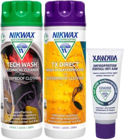Tech Wash 300 ml & TX.Direct 300 ml + Wax for Leather
