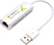 Techly USB2.0 to fast Ethernet Adapter - USB Netwerk adapter ADAP-USB2TY
