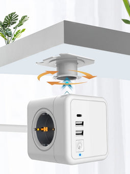 Technaxx 5004 Stekkerdooskubus Wit Randaarde stekker 1 stuk(s)