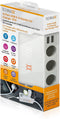 Technaxx TE11 (4592) opladers voor mobiele apparatuur Auto-lader met 4 USB-poorten en 3 sigarettenaanstecker-contacten
