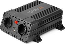 Technaxx TE19 Omvormer 12V naar 2 x 230V en 2 x USB Power Inverter max 600W